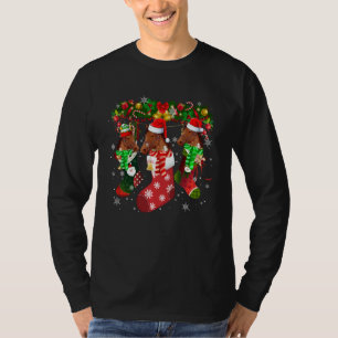 Camiseta Tres Caballos En Navidades De Sock Santa Hat Lover