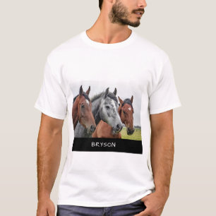 Camiseta Tres caballos personalizados