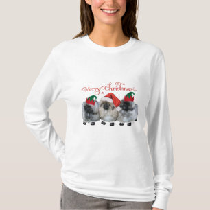Camiseta Tres cachorros de Pekín Navidad