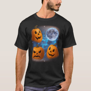 Camiseta Tres Calabazas Que Aplauden En La Calabaza Meme De
