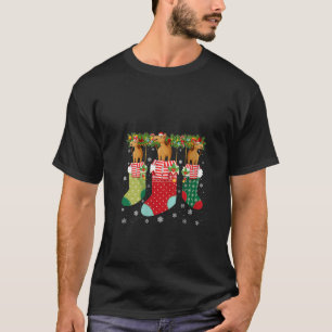 Camiseta Tres camellos en calcetines Navidades graciosos su