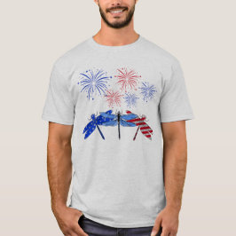 Camiseta Tres Camisas De Bandera Americana Dragonfly 4 De J