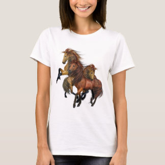 Camiseta Tres camisas de Stallions salvajes