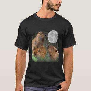 Camiseta Tres Capybaras lunares