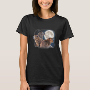Camiseta Tres Capybaras y un humor divertido de capibara Pa