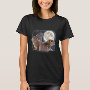 Camiseta Tres Capybaras y un humor divertido de capibara Pa