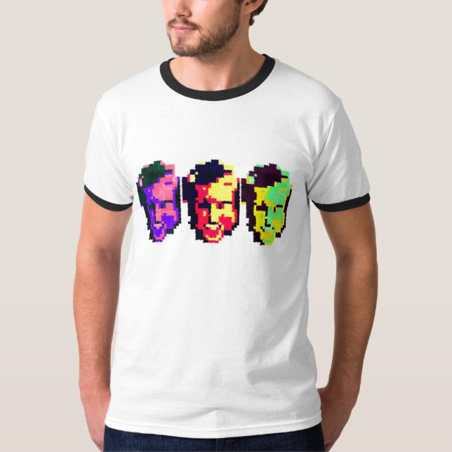 Camiseta Tres caras felices (Anverso)