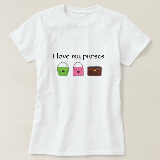 Camiseta Tres Carteras Simples (Diseño del anverso)