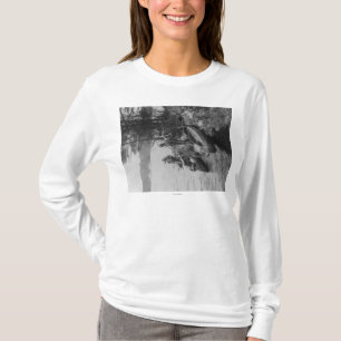Camiseta Tres cazadores con las canoas en la fotografía de