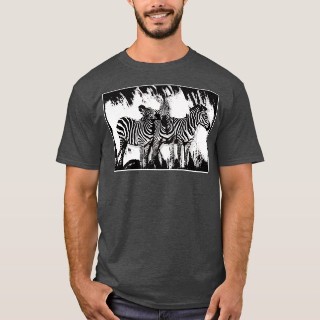 Camiseta Tres Cebras Pintando (Anverso)