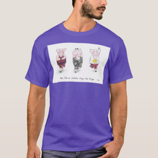 Camiseta Tres Cerditos hacen yoga dulce y gracioso por Trac