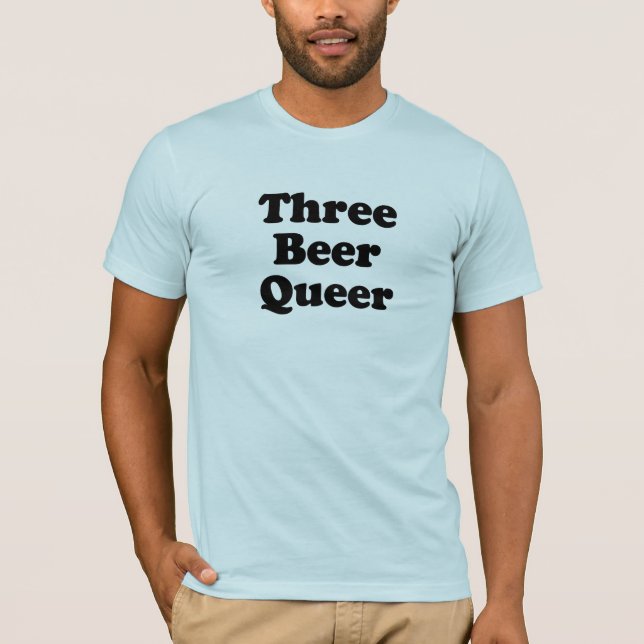 Camiseta Tres Cerveza Raro (Anverso)