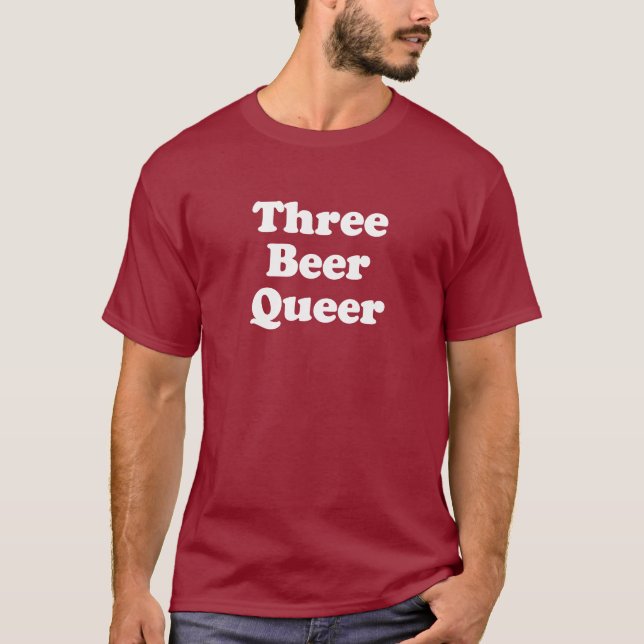 Camiseta Tres Cerveza Raro (Anverso)