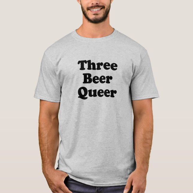 Camiseta Tres Cerveza Raro (Anverso)