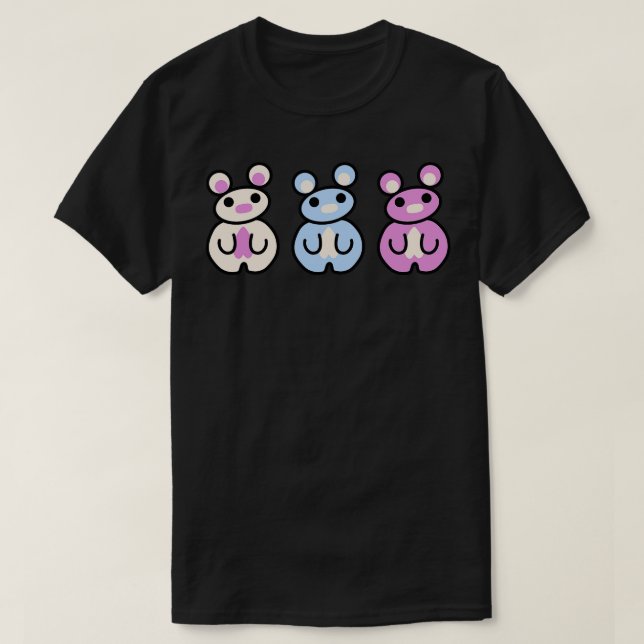 Camiseta Tres Chibis CHUMMY (Diseño del anverso)