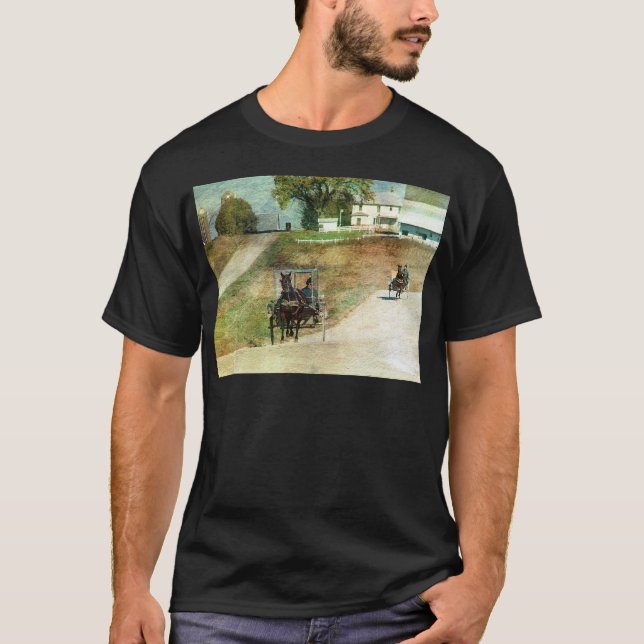 Camiseta Tres cochecillos de Amish (Anverso)