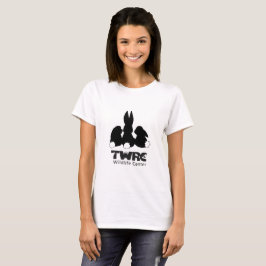 Camiseta Tres conejitos con el logotipo de TWRC