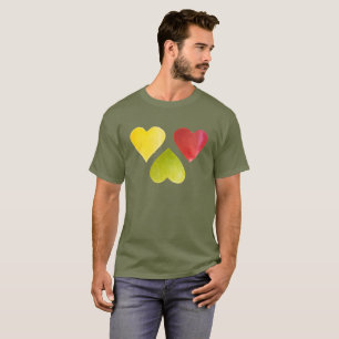 Camiseta Tres corazones