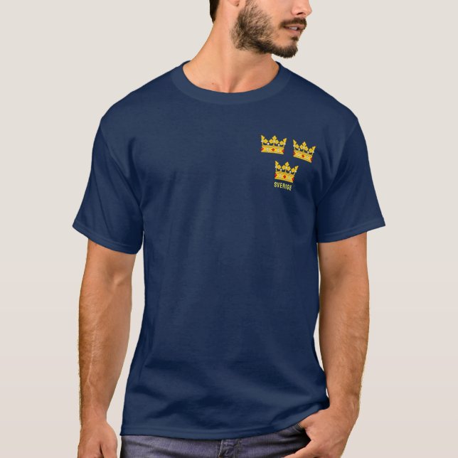 Camiseta Tres coronas de Suecia (Anverso)