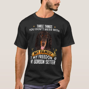 Camiseta Tres cosas que no encuentras con Gordon Setter Dog