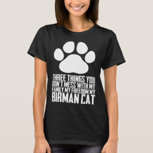 Camiseta Tres cosas que no estropeas con mi familia mi libe