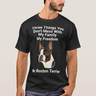 Camiseta Tres Cosas Que No Quieres Descubrir Con Boston Ter