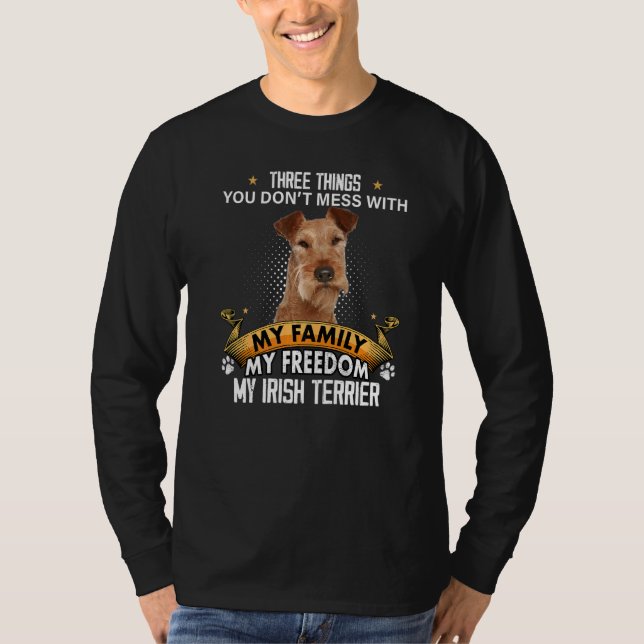 Camiseta Tres cosas que no se mezclan con el perro asqueros (Anverso)