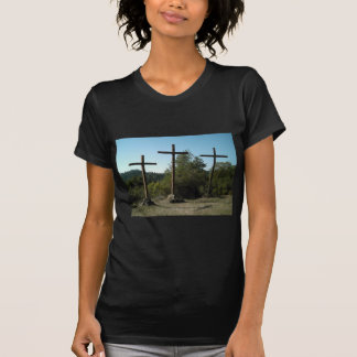 Camiseta Tres cruces de madera