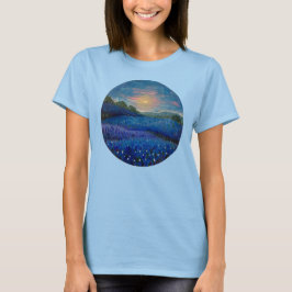 Camiseta tres de la red azul de Texas