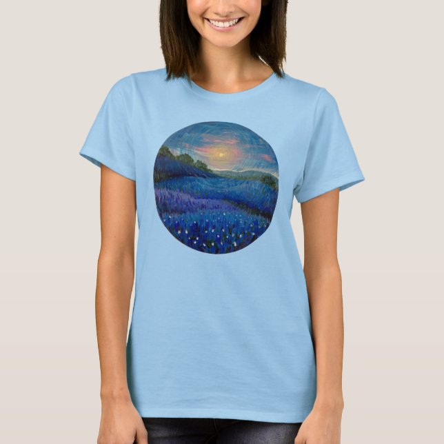 Camiseta tres de la red azul de Texas (Anverso)