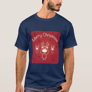 Camiseta Tres deliciosos renos Feliz Navidad