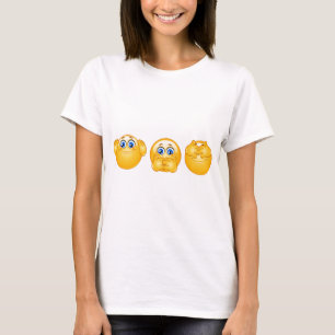 Camiseta tres emojis sabias