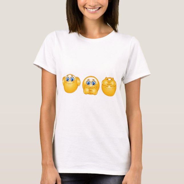 Camiseta tres emojis sabias (Anverso)