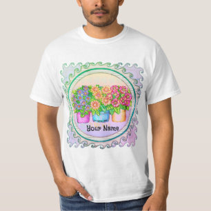 Camiseta Tres Floreros Flores