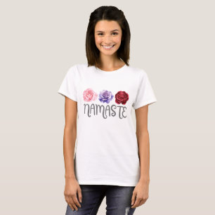 Camiseta Tres flores: Namaste