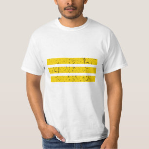 Camiseta Tres Franjas Horizontales Símbolo Vintage Yin-Ya