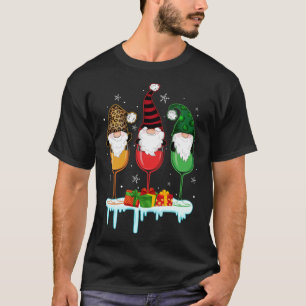Camiseta Tres Gafas De Vino Navidades Aburren La Bebida De 