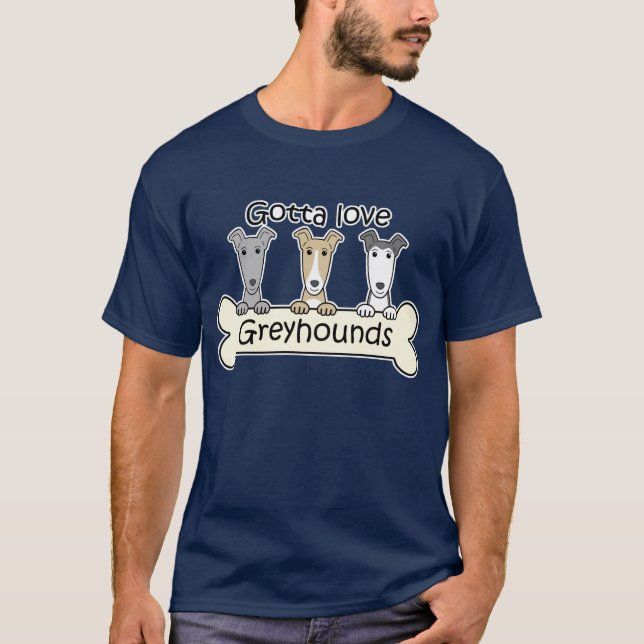 Camiseta Tres galgos (Anverso)