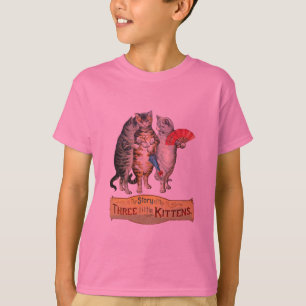 Camiseta Tres Gatitos Ilustración de Mamá Oca