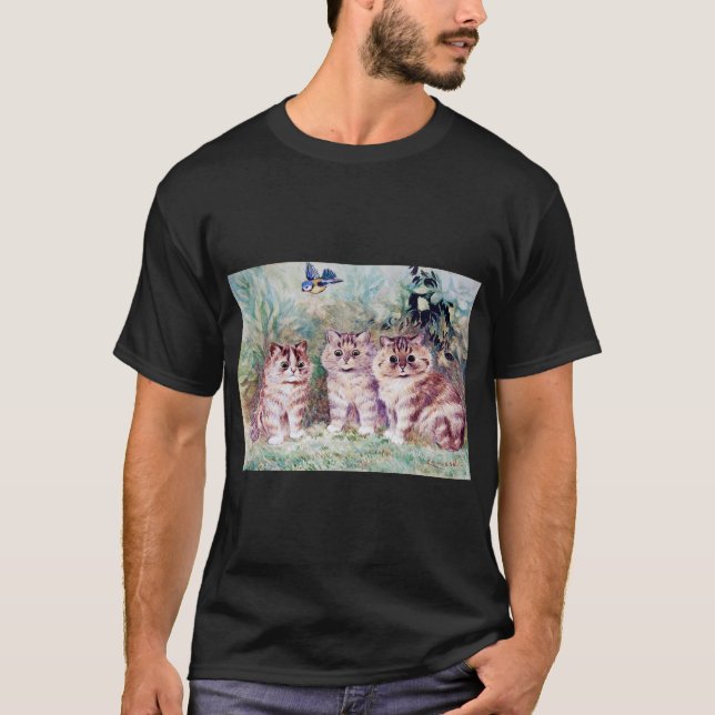 Camiseta Tres gatitos, Louis Wain (Anverso)