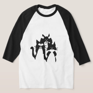 Camiseta Tres gatitos sabios en un grupo