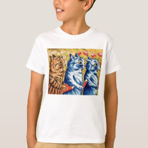 Camiseta Tres gatos cantando por Louis Wain 