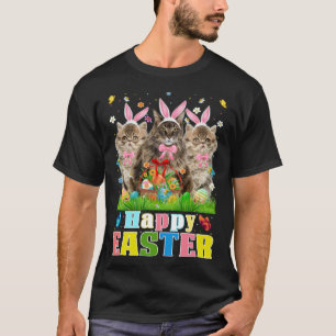 Camiseta Tres gatos malvados persas y el sabor de la cesta