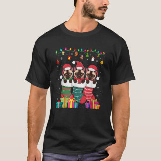 Camiseta Tres gatos siameses en broma niños Chicas Ch
