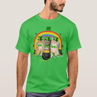Camiseta Tres gatos St Patricks Day Kitty Kitten Lover Irla