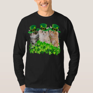 Camiseta Tres gatos St Patricks Day Kitty Kitten Lover Irla