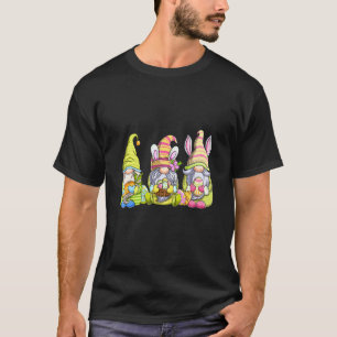 Camiseta Tres Gnome Easter Cute Bunny Egg Hung Happy Ea