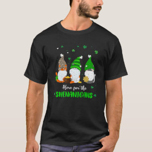 Camiseta Tres Gnome Irlandeses Aquí Por Los Shenanigans St