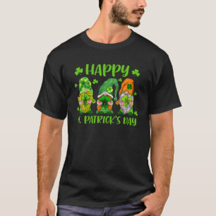 Camiseta Tres Gnomes Con Shamrock Leprechaun Gorra St Pa