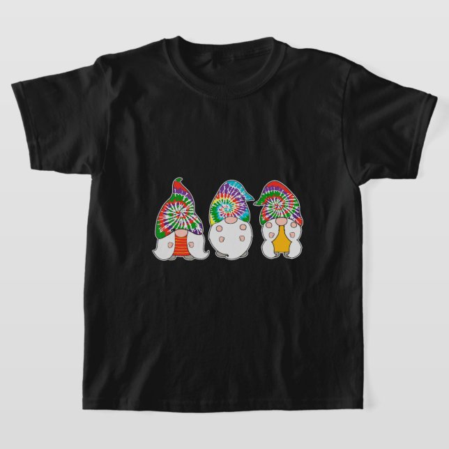 Camiseta Tres Gnomes Hippie Tees Peace Gnome Gracioso Retro (Distribución)